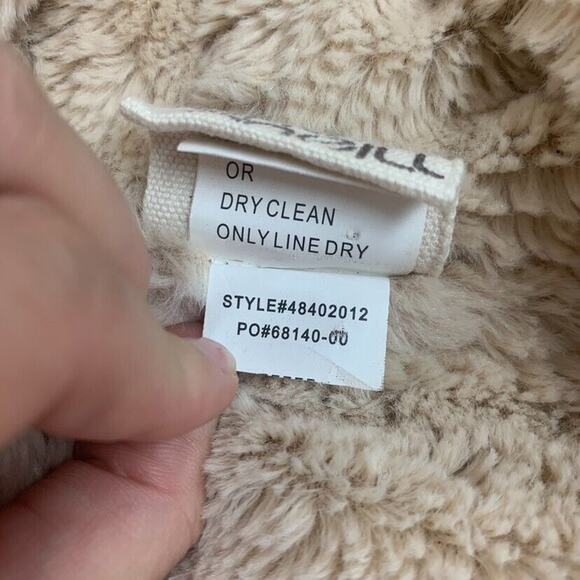 O'Neill Detachable Sleeves Sherpa Jacket Womens M Medium Snow Hooded Button Vest - Picture 14 of 16